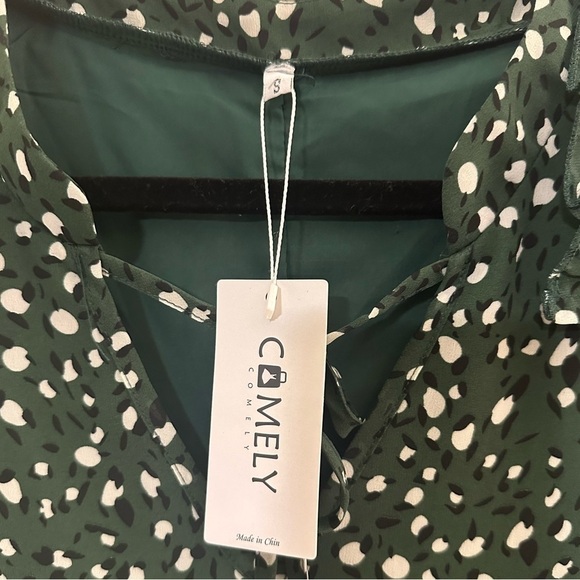 Comely Ruffled Mini Boho Dress Small NWT - Picture 2 of 7